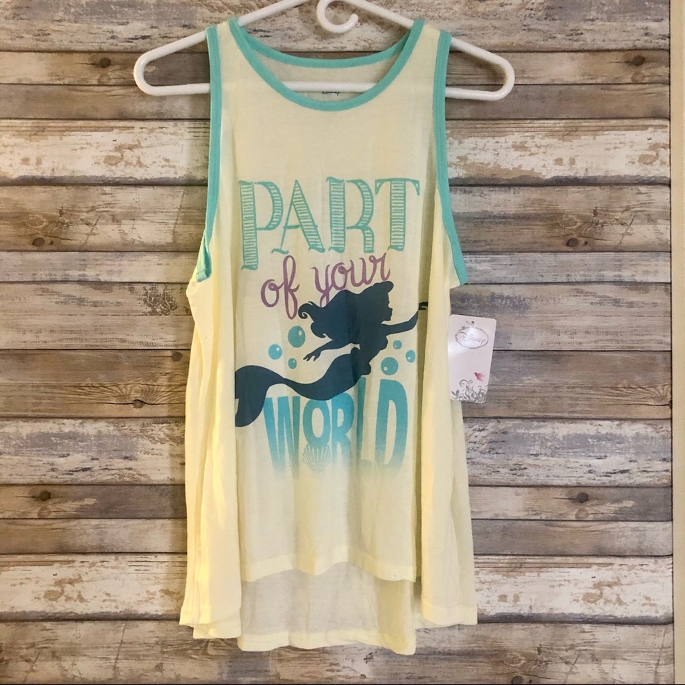 NWT✨ Disney’s The Little Mermaid Ariel Part of Your World Tank Top Blouse